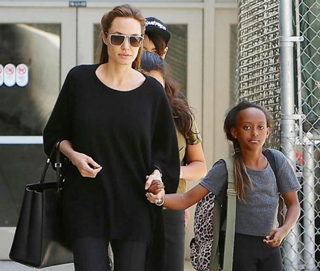 Zahara Marley Jolie-Pitt appeared in movies with her mother.